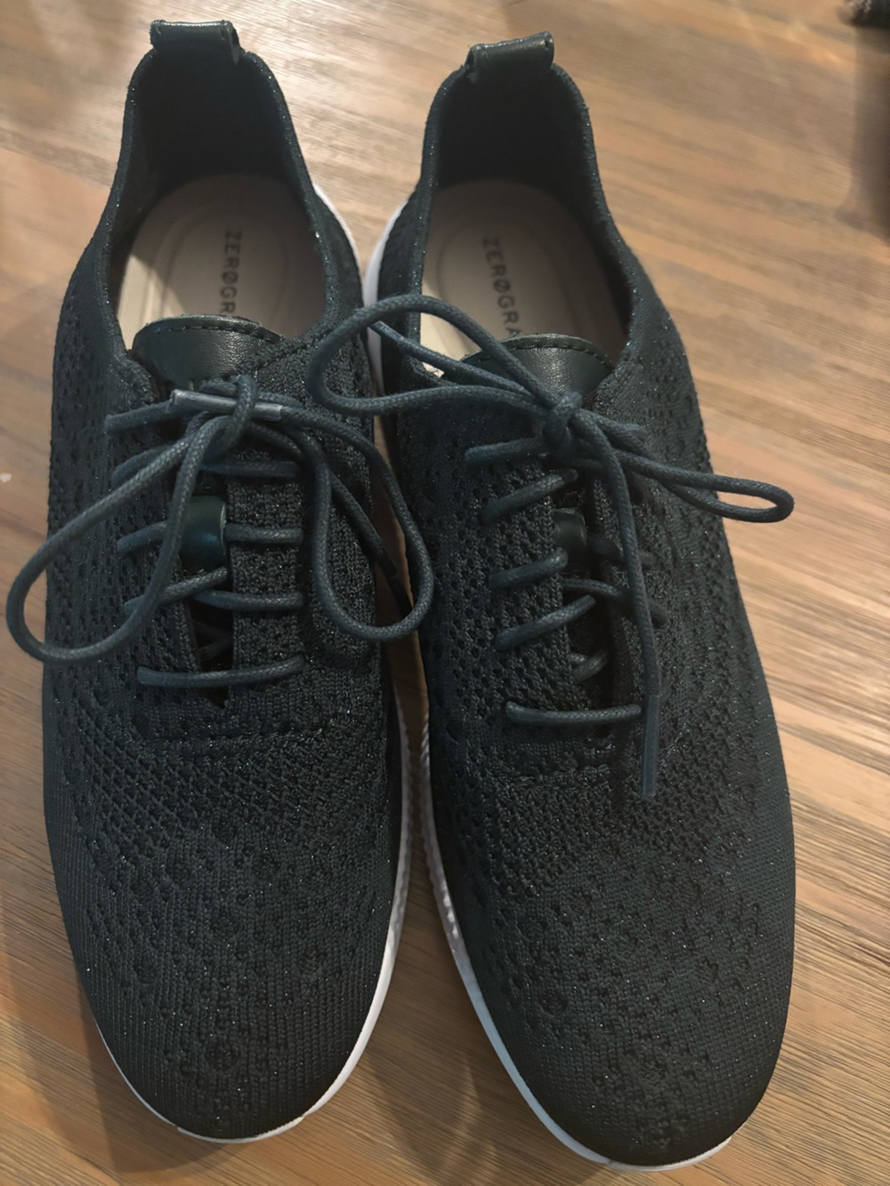 Cole Haan ZERØGRAND Stitchlite Wingtip Oxfords Dark Green with Metallic Accents